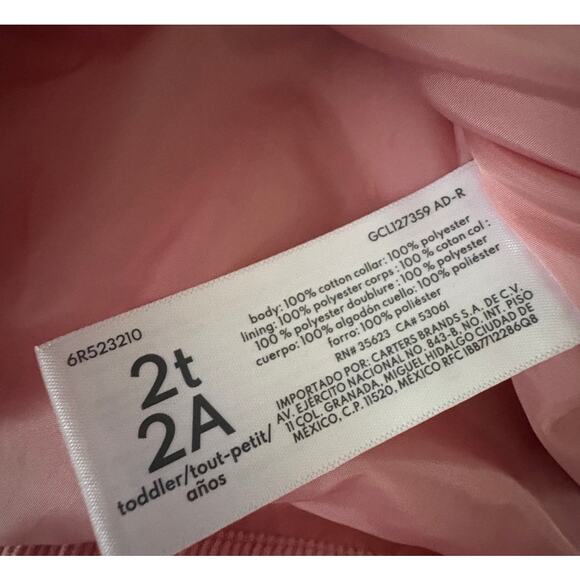 OshKosh B’gosh Pink Corduroy Sherpa Jacket 2T Toddler Barbiecore Cozy Winter - Picture 6 of 7